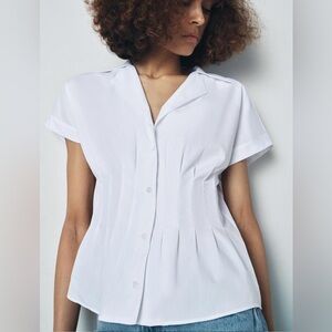 ZARA FITTED SHIRT ZW COLLECTION
Color : WHITE * Size : XL